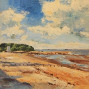 St Helens beach Isle of Wight painting